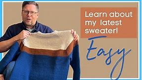 #2 FO 2022: Knitting an easy, beginner men’s sweater | Puntal sweater pattern
