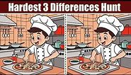 Spot The Difference : Hardest 3 Differences Hunt | Find The Difference #129