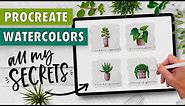 Procreate Watercolors - all my BEST Tips and Tricks!