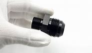 Male M18 x 1.5 Metric Thread to -6 AN Flare Adapter Aluminum Black