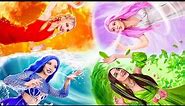 Fire, Water, Air and Earth Girl! 4 Elements and Good & Evil Balance
