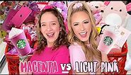 MAGENTA 🌺🌷 VS LIGHT PINK 🌸🩰 TARGET SHOPPING CHALLENGE!