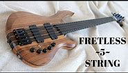 Making a Five String Fretless Bass - Custom Neck Thru