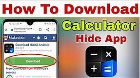 How to Download Calculator Hide app || Calculator Hide App Download Kaise kare