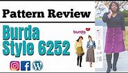 Burda Style 6252 Sewing Pattern Review