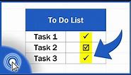 How to Insert Check Mark in Excel (the Simplest Way)