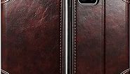 SINIANL iPhone 11 Pro Max Leather Case, iPhone 11 Pro Max Wallet Folio Case Book Design Magnetic Closure with Stand and ID Holder Credit Card Slots for iPhone 11 Pro Max 6.5 inch 2019 Brown
