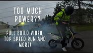 Razor sx500 extreme 11kw build and test ride, top speed run and more!