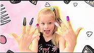 Little Addy and Claire's Nails