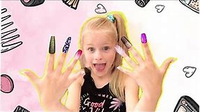Little Addy and Claire's Nails