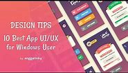 10 Best App UI/UX Design For Windows