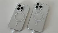 #193 iPhone 15 Pro and 15 Pro Max White Titanium USB-C with Clear Magsafe Case & Duo Charger