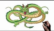 How To Draw Shenron | Step By Step | Dragon Ball