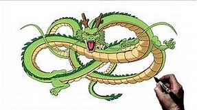 How To Draw Shenron | Step By Step | Dragon Ball