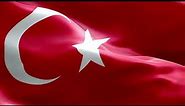 [10 Hours] Turkish Flag Waving - Waving Flags