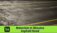 Make a Asphalt Road Material in Substance 3D Sampler | Materials in Minutes #15 | Adobe Substance 3D
