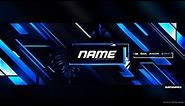 FREE GFX: Free Photoshop Twitter Header Template: Epic Abstract Style Banner-Header Design [2019]