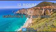 12 HOURS of California Coastal Scenes + Sounds (HD) Amazing Big Sur + Mcway Falls Nature Relaxation