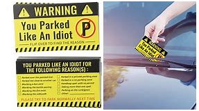 These 'Bad Parking' Cards Are Perfect For Idiots Who Don't Know How To Park Properly