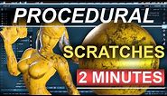 Blender 2.8 : Procedural Scratches (In 2 Minutes!!!)