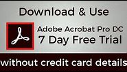 How To Download & Use Adobe Acrobat Pro DC for 7 Day Free Trial without credit card details