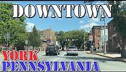 York - Pennsylvania - 4K Downtown Drive