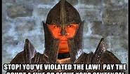 Oblivion: Stop, you violated the law!