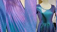 iridescent mermaid scale spandex fabric