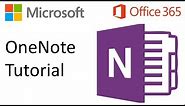 Office 365 OneNote Tutorial (in less than 2 minutes)