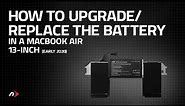 How to Upgrade/Replace the Battery in a MacBook Air (Early 2020) MacBookAir 9,1