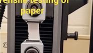 Tensile testing of paper