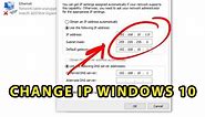 How to change IP address in Windows 10: Get Static IP Address