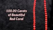 Shop LC Red Dyed Coral Strand Bead Necklace for Women