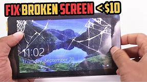 How to FIX a broken/ cracked tablet screen- CHEAP!!!