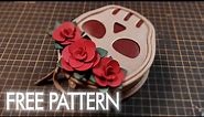 The EASIEST way to make a leather flower with a FREE pattern!!!!