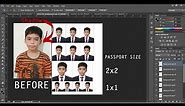 LAYOUT YOUR 2X2, 1X1 AND PASSPORT SIZE ID| DIY ID PICTURE|PHOTOSHOP TUTORIAL|RUSH ID PICTURE