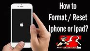 How to Format / Reset iphone or ipad? | IOS 11 , IOS 10