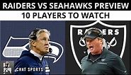 Raiders vs Seahawks: Preseason Preview, NFL Analysis & 10 Las Vegas Raiders To Watch Against Seattle