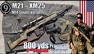 M21 [M14 Sniper Variant] to 800yds: Practical Accuracy (XM21 | M14 SSR | XM25 | M25 SWS)