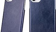 alto Original Leather Case Designed for iPhone 11 (6.1 inch 2019), Premium Italian Leather Phone Case (Navy Blue)