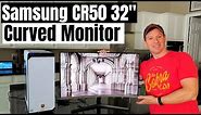 SAMSUNG 32" CURVED MONITOR C32R502FH - REVIEW & UNBOXING! BEST BUDGET GAMING MONITOR?