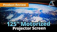AKIA Screens 125” Electric Motorized Projector Screen I Reviewed by TheStanleyWay