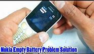 Nokia 130 TA 1017 low battery empty battery problem solution