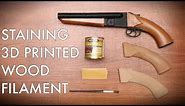 Staining 3D Printed Wood Filament using Polyurethane!