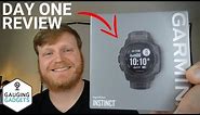 Garmin Instinct Day One Review and Unboxing First Impression