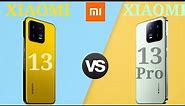 xiaomi 13 vs xiaomi 13pro || full comparison || Compare phones side by side.