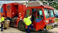 Orange Lodal EVO Garbage Truck with 2 Man Crew + More