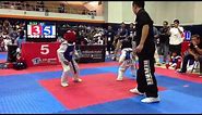 U.S. JUNIOR TAEKWONDO CHAMPIONSHIPS 2013--6/7 YEAR OLD SPARRING--BLUE BELT