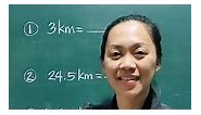 Kilometer to meter Length conversion #math #mathtutorial #lengthconversion #mathreview #matheducation #csereview | Unang Math