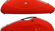 Yinfente 4/4 violin Case Mixed Carbon fiber Violin Box Strong Light With Password Lock 1.9kg weight 5 colors (red)